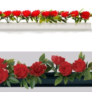 Barrette roses rouges  